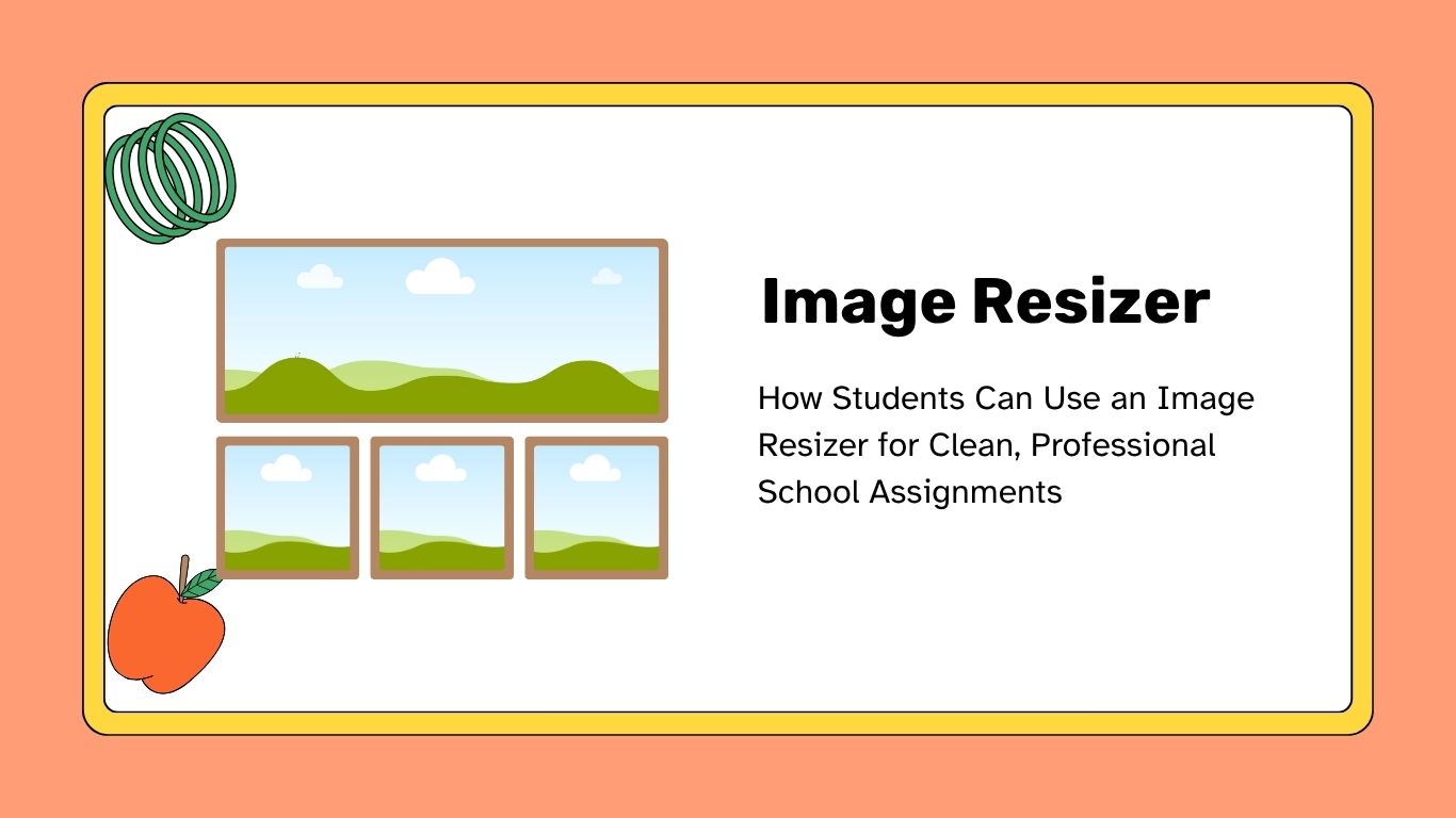 Resizer immagine per assegni scolastici e progetti per studenti