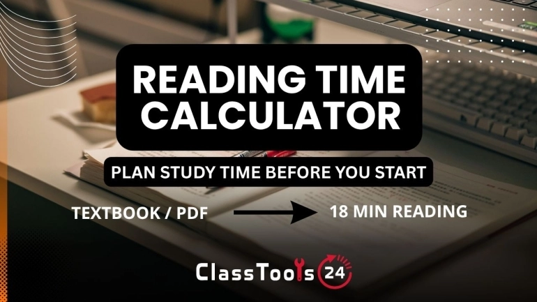 Reading Time Calculator for Study Planning image
