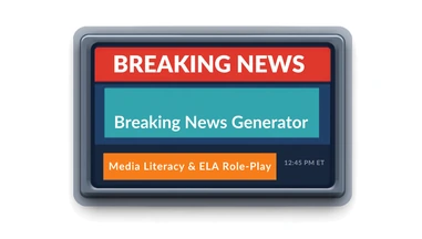 Breaking News Generator for Media Literacy and ELA Role-Play