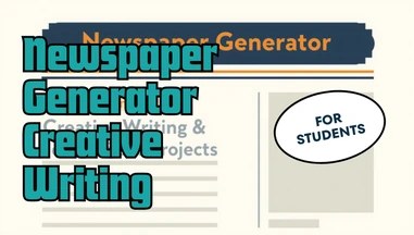Newspaper Generator for Creative Writing and Journalism Projects