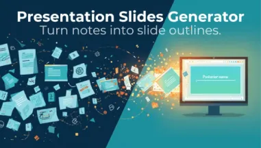 Presentation Slides Generator for Lessons, Study, and Reports
