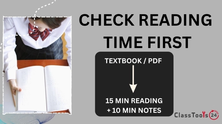 How Students Can Plan Reading Time Before Studying